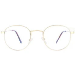 Montana Reading Glasses HBLF54-A Gold Blue Light Block +2.50