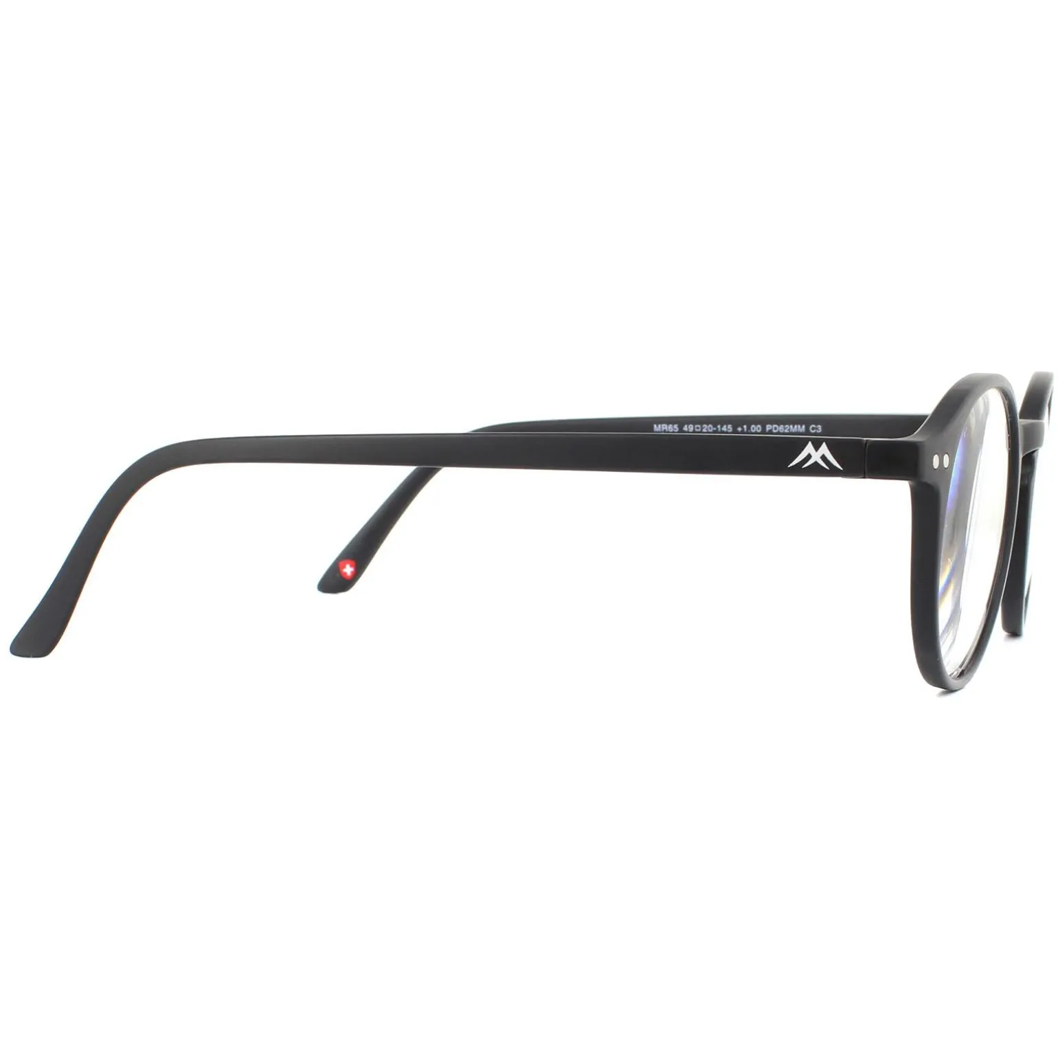 Montana Reading Glasses MR65 Matte Black Men Women +3.00