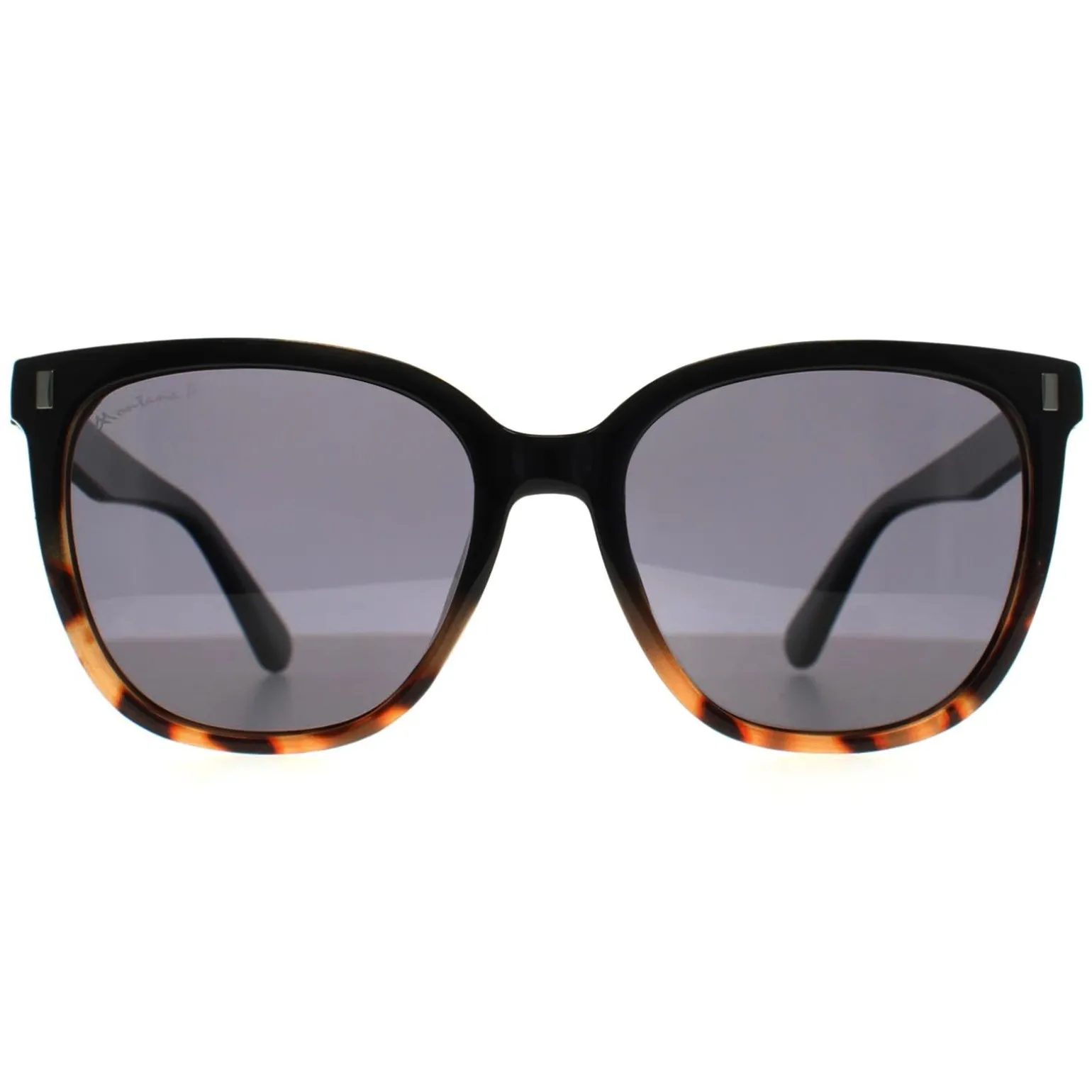 Montana Sunglasses MP190 A Shiny Black Turtle Smoke Polarized