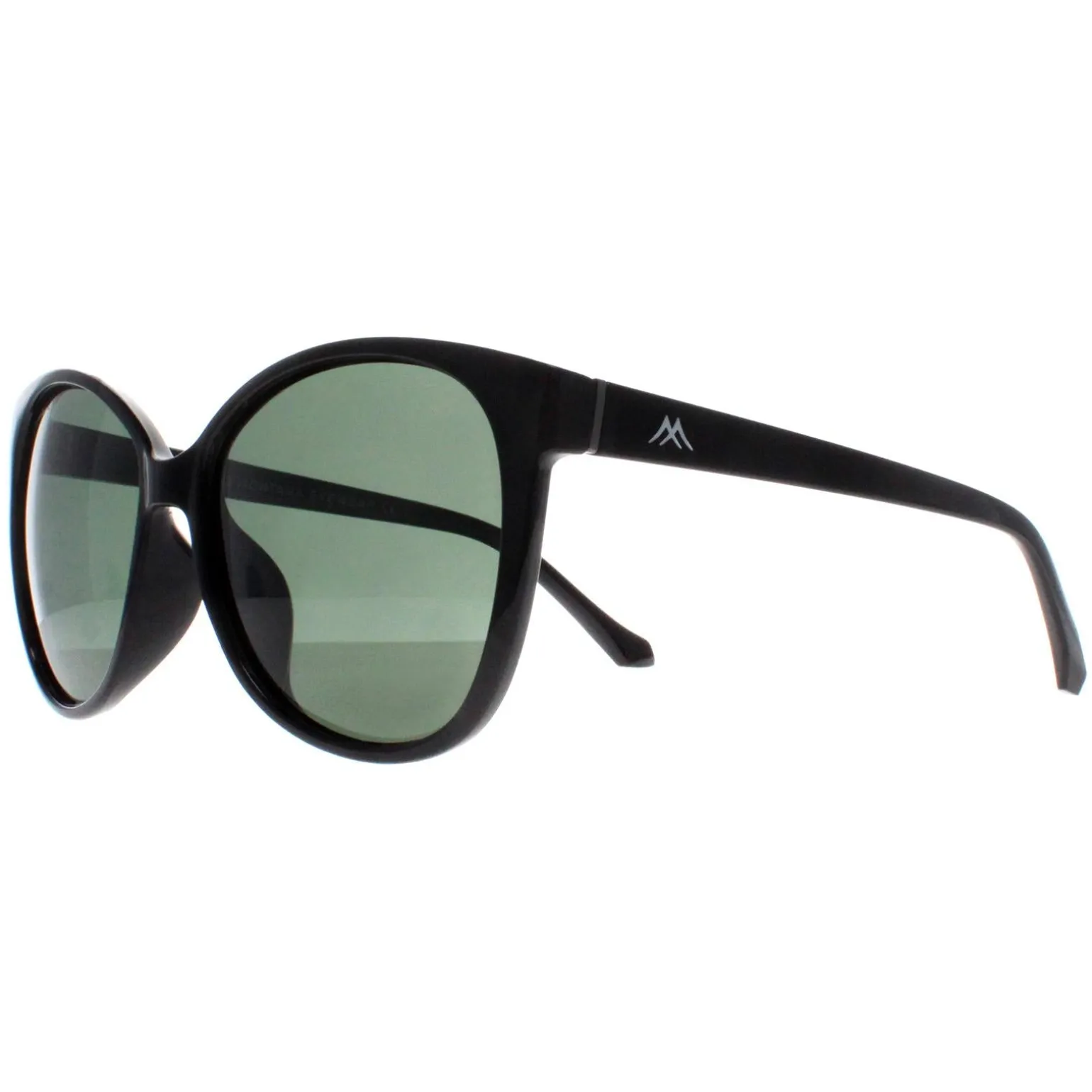 Montana Sunglasses MP74 A Shiny Black G15 Green Polarized