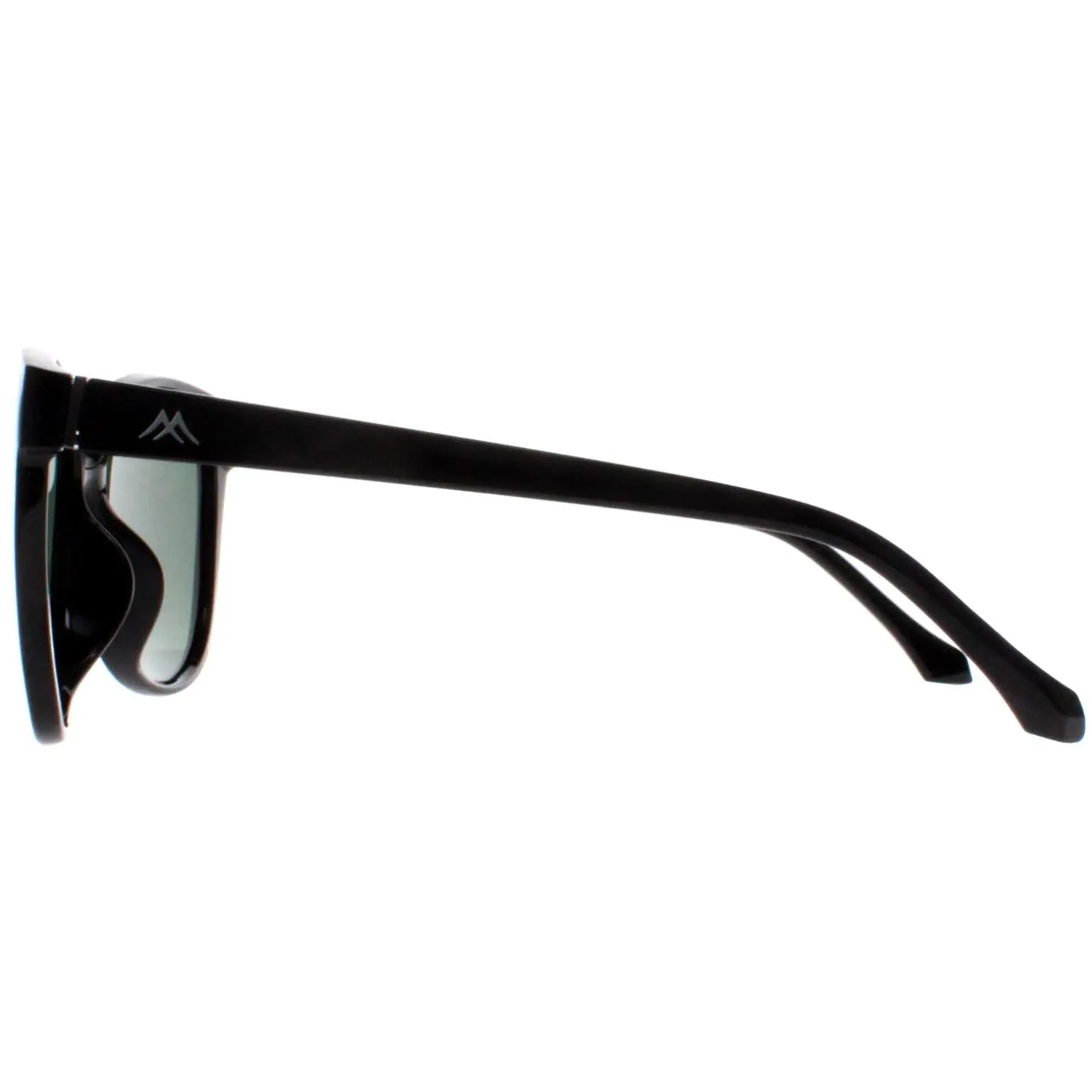 Montana Sunglasses MP74 A Shiny Black G15 Green Polarized