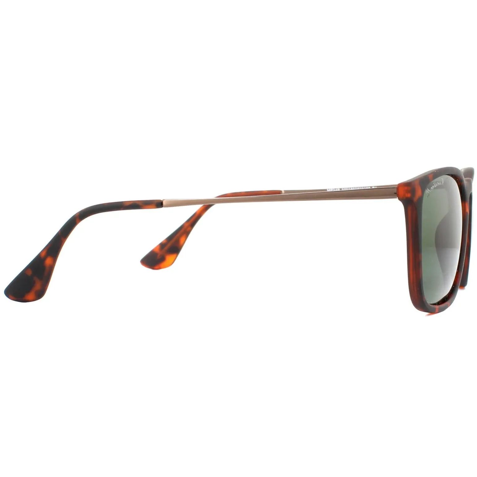 Montana Sunglasses MP34 B Brown Turtle Rubbertouch G15 Green Polarized