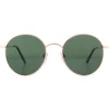 Montana Sunglasses MP85 B Pink Gold G15 Green Polarized