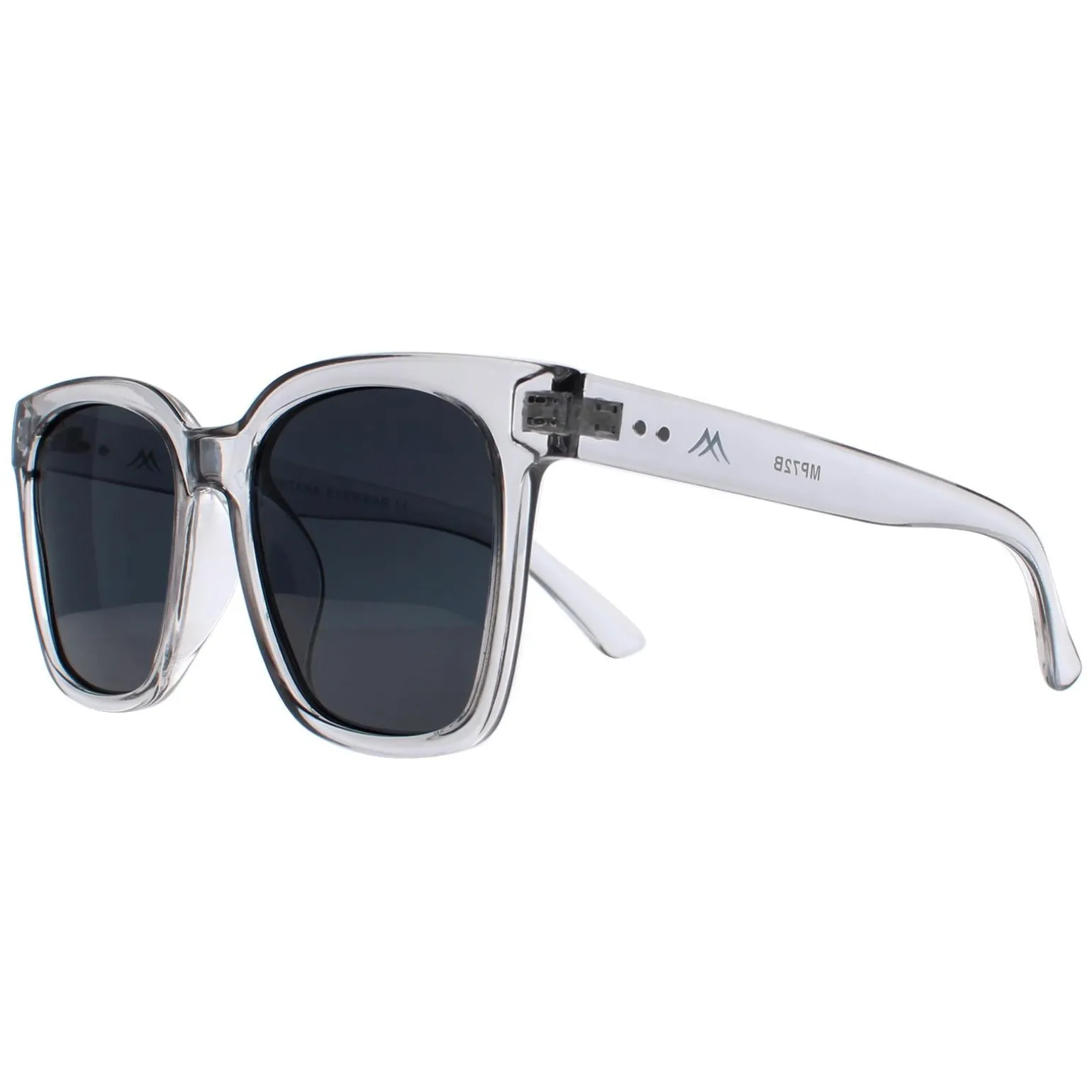 Montana Sunglasses MP72 B Shiny Clear Grey Grey Polarized