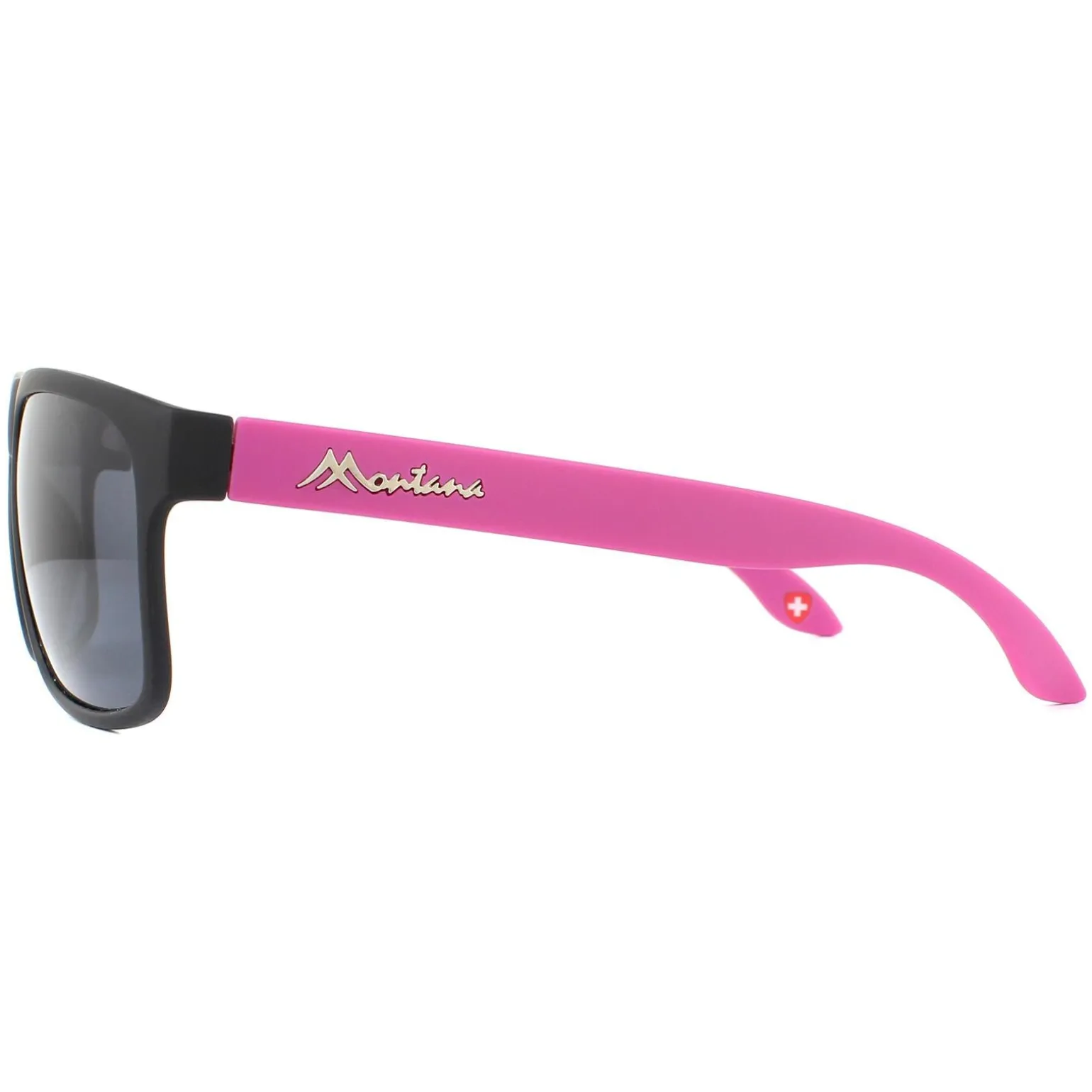 Montana Sunglasses MP37 C Black with Pink Rubbertouch Black Polarized
