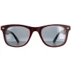 Montana Sunglasses MP41 E Burgundy Rubbertouch Grey Polarized