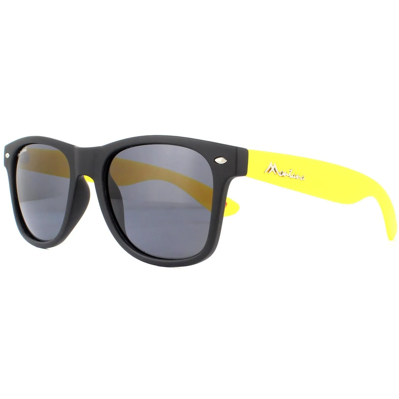 Montana Sunglasses MP40 F Black with Yellow Rubbertouch Black Polarize