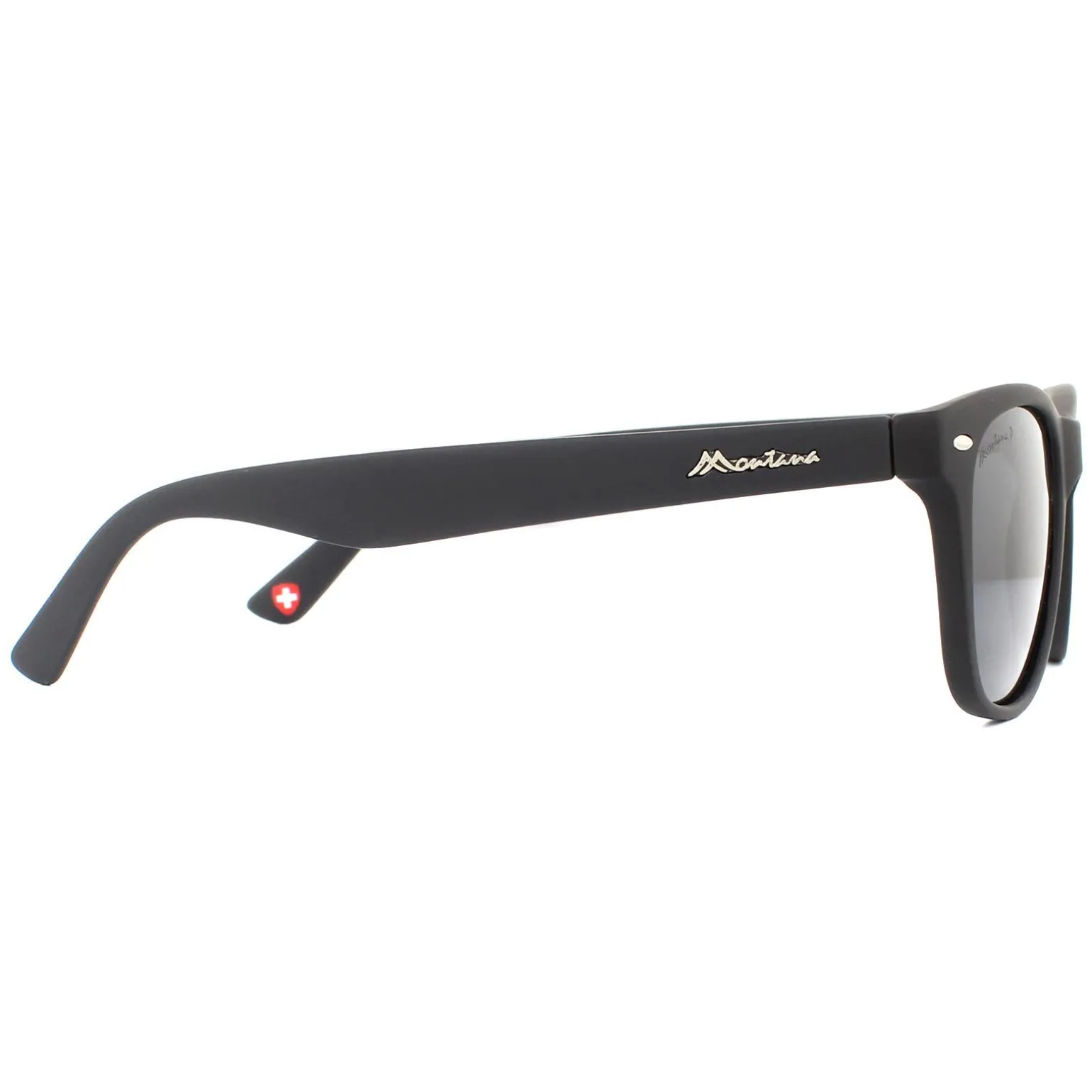Montana Sunglasses MP10 Matte Black Rubbertouch Black Smoke Polarized