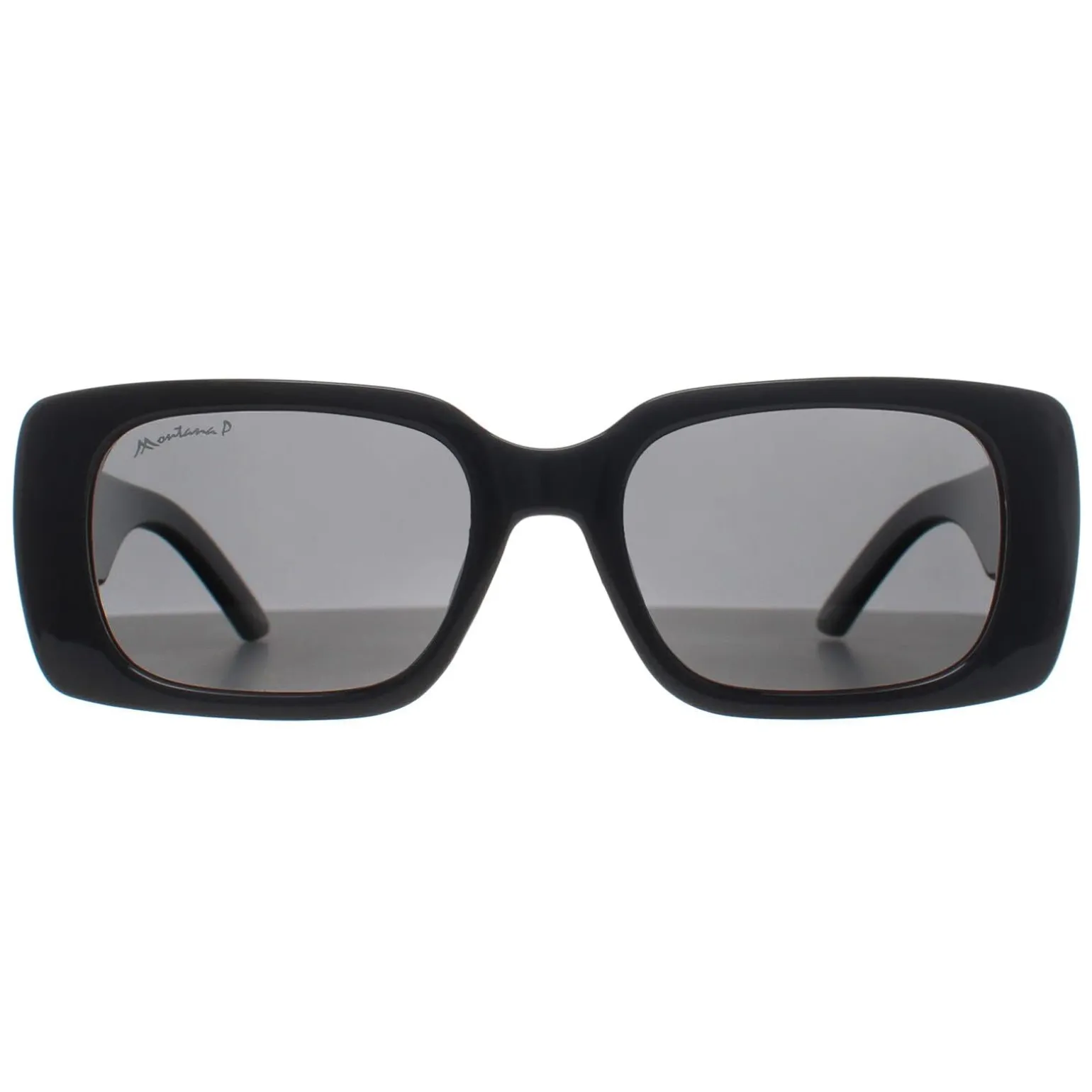 Montana Sunglasses MP194 Shiny Black Smoke Polarized