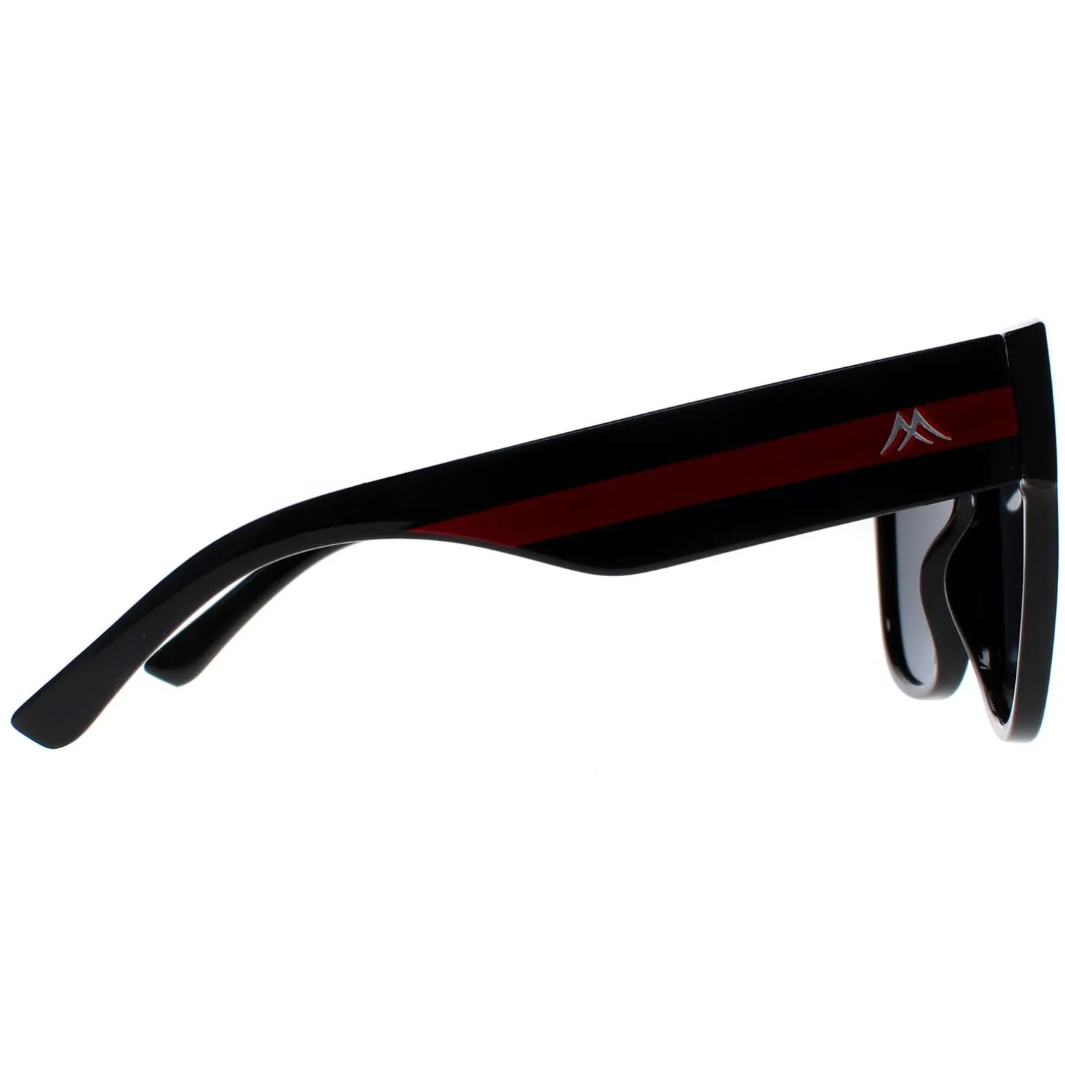 Montana Sunglasses MP73 Shiny Black Red Grey Polarized