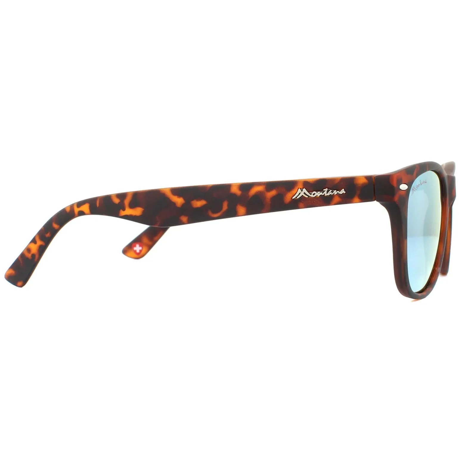Montana Sunglasses MS10 A Matte Turtle Brown Rubbertouch Revo Gold Pin