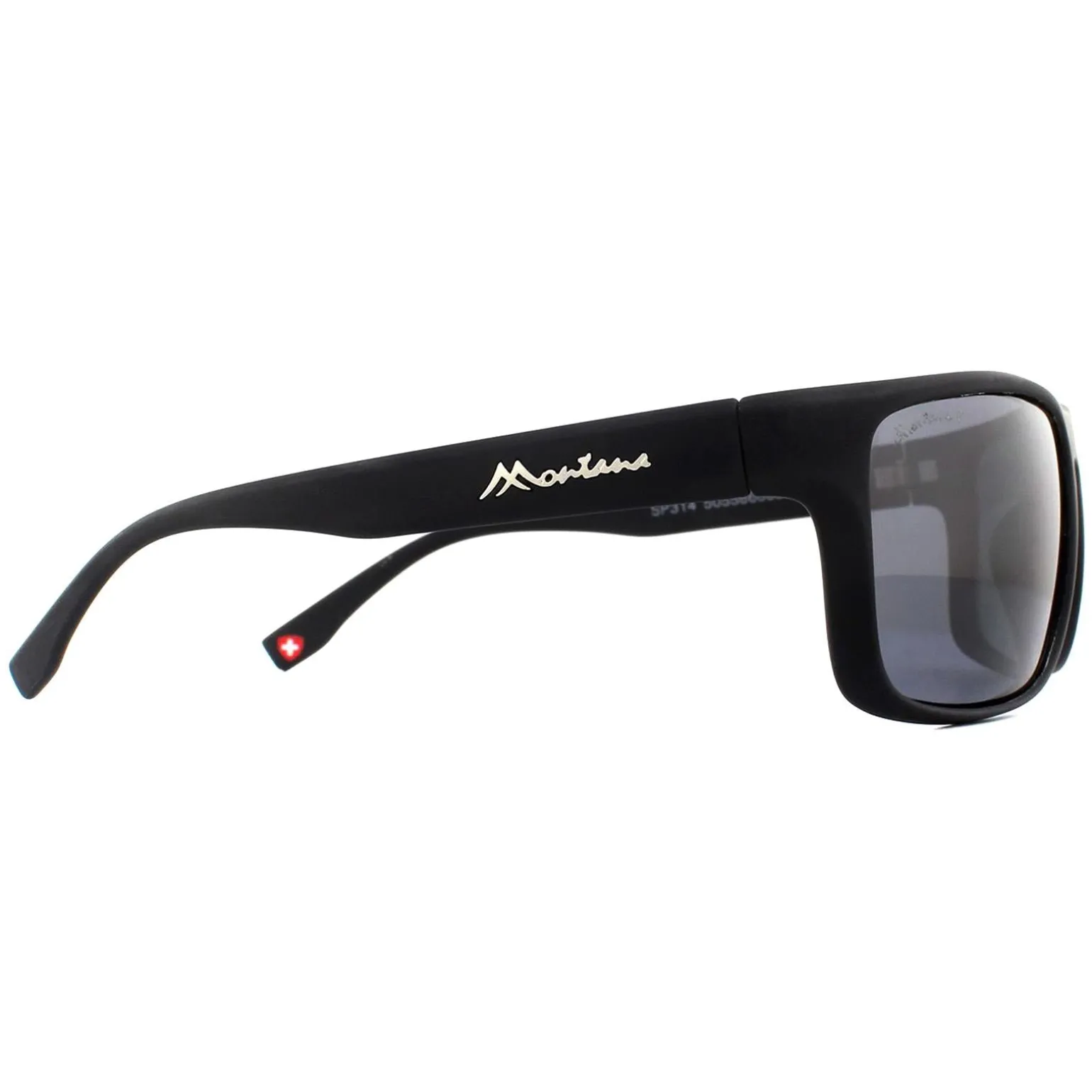 Montana Sunglasses SP314 Black Rubber Smoke Polarized
