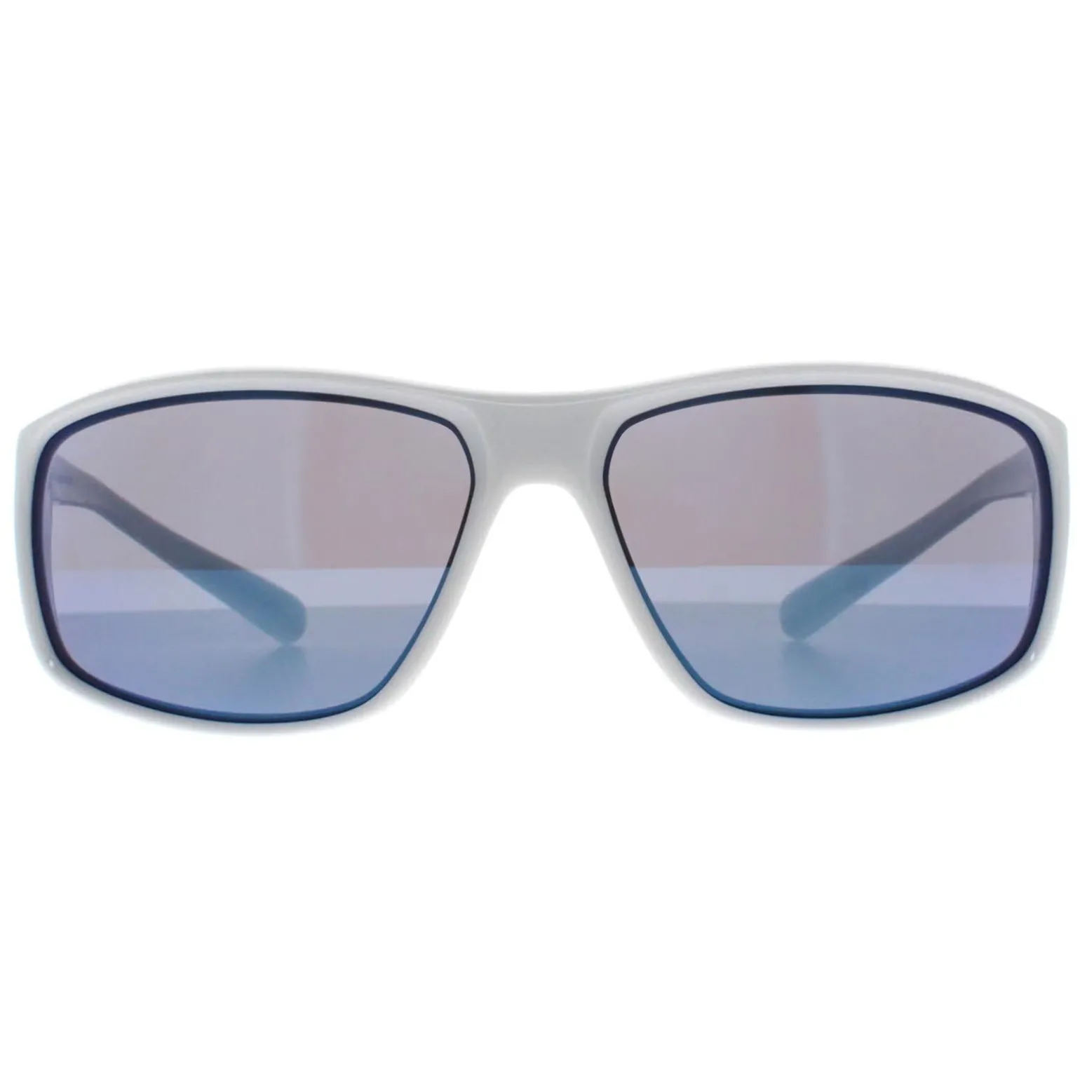 Nike Sunglasses Adrenaline MI EV1134 144 White Blue Mirrored