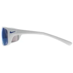 Nike Sunglasses Adrenaline MI EV1134 144 White Blue Mirrored