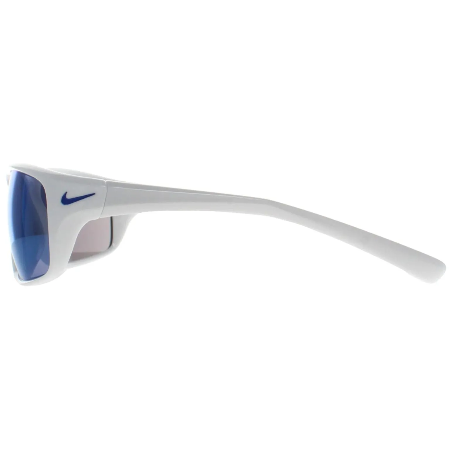 Nike Sunglasses Adrenaline MI EV1134 144 White Blue Mirrored