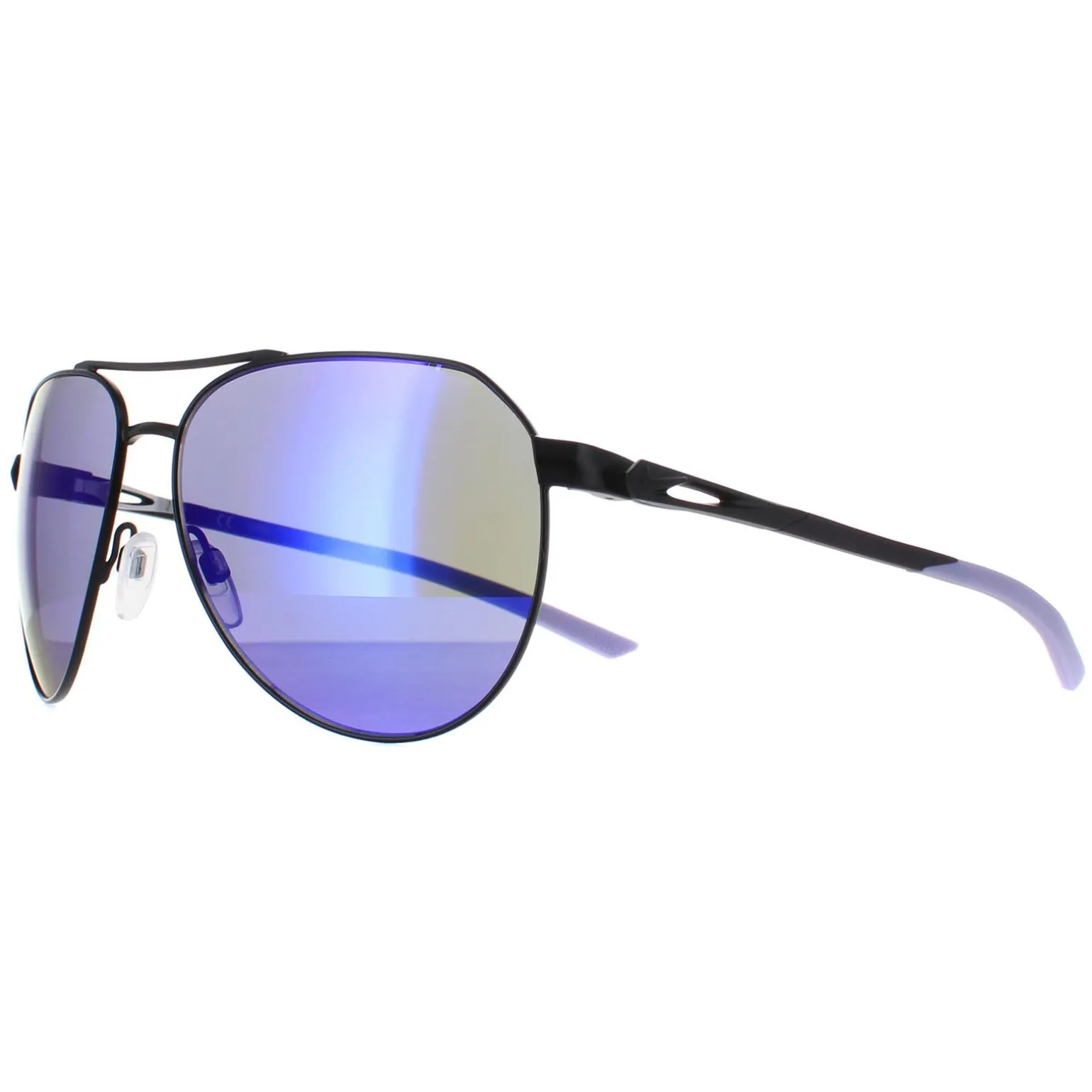 Nike Sunglasses Club Nine DQ0799 012 Satin Black Grey Ultraviolet