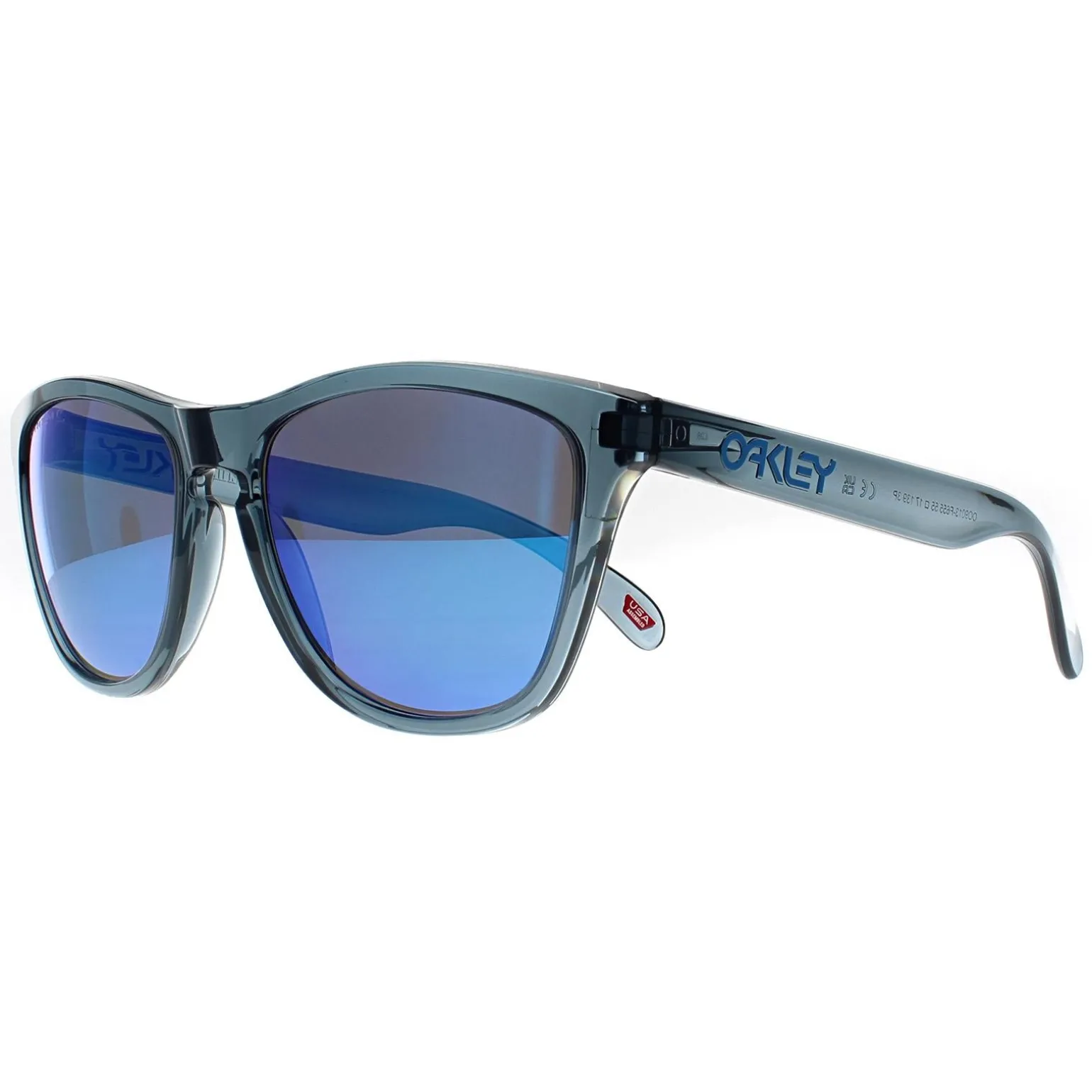 Oakley Sunglasses Frogskins OO9013-F6 Crystal Black Prizm Sapphire Pol