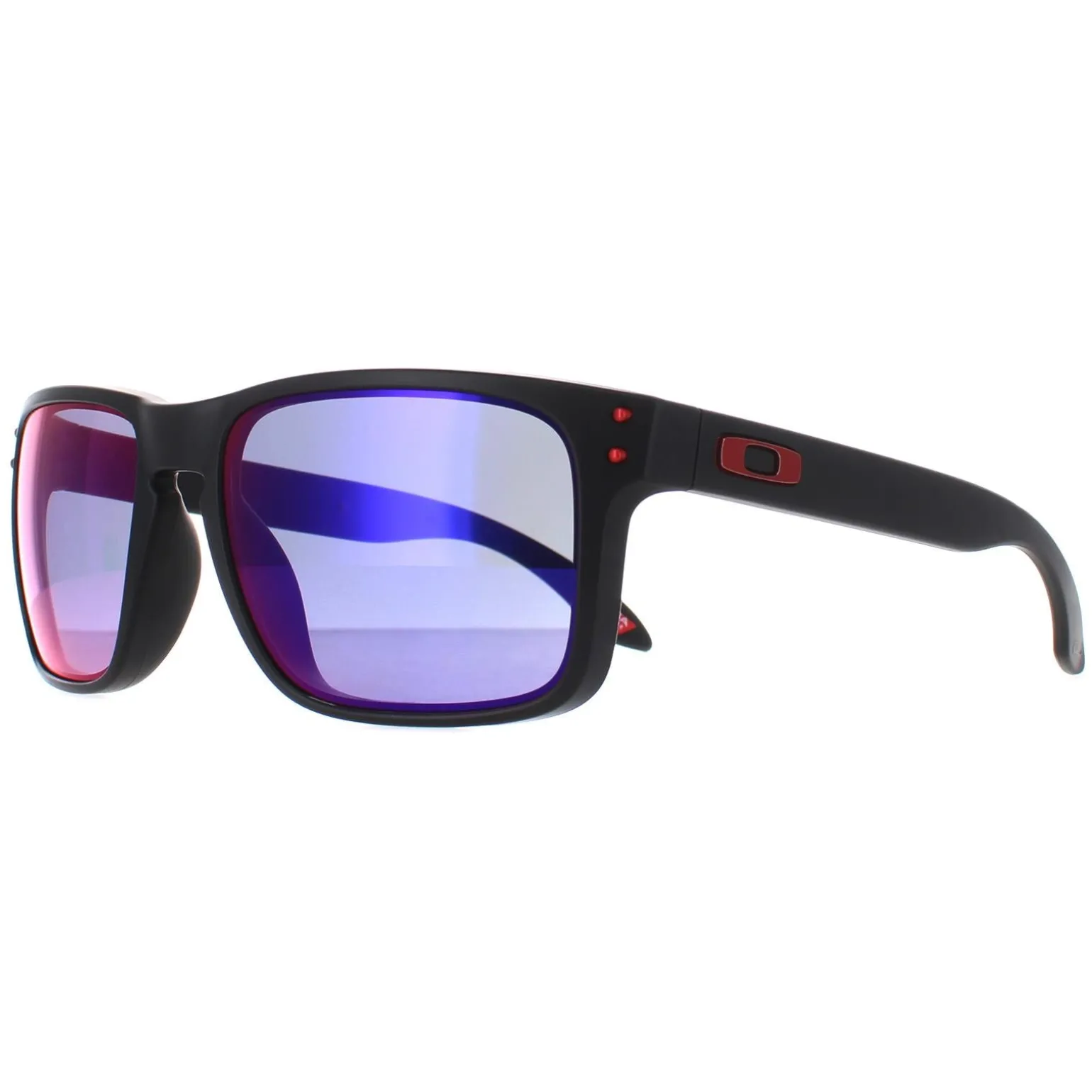 Oakley Sunglasses Holbrook OO9102-36 Matt Black Positive Red Iridium