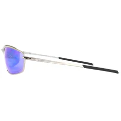 Oakley Sunglasses Whisker OO4141-04 Satin Chrome Prizm Sapphire Iridiu