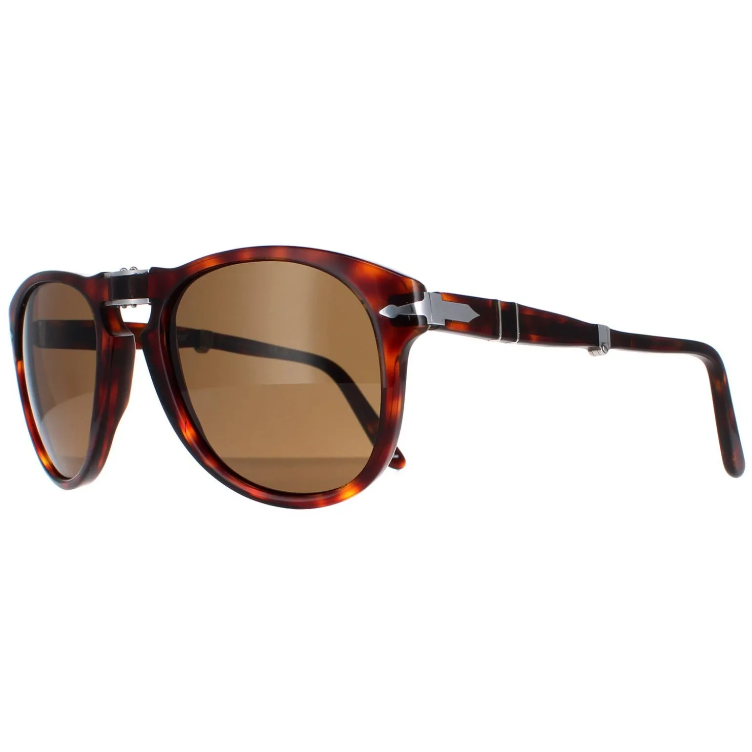Persol Sunglasses PO0714 24/57 Havana Brown Polarized Folding 54mm