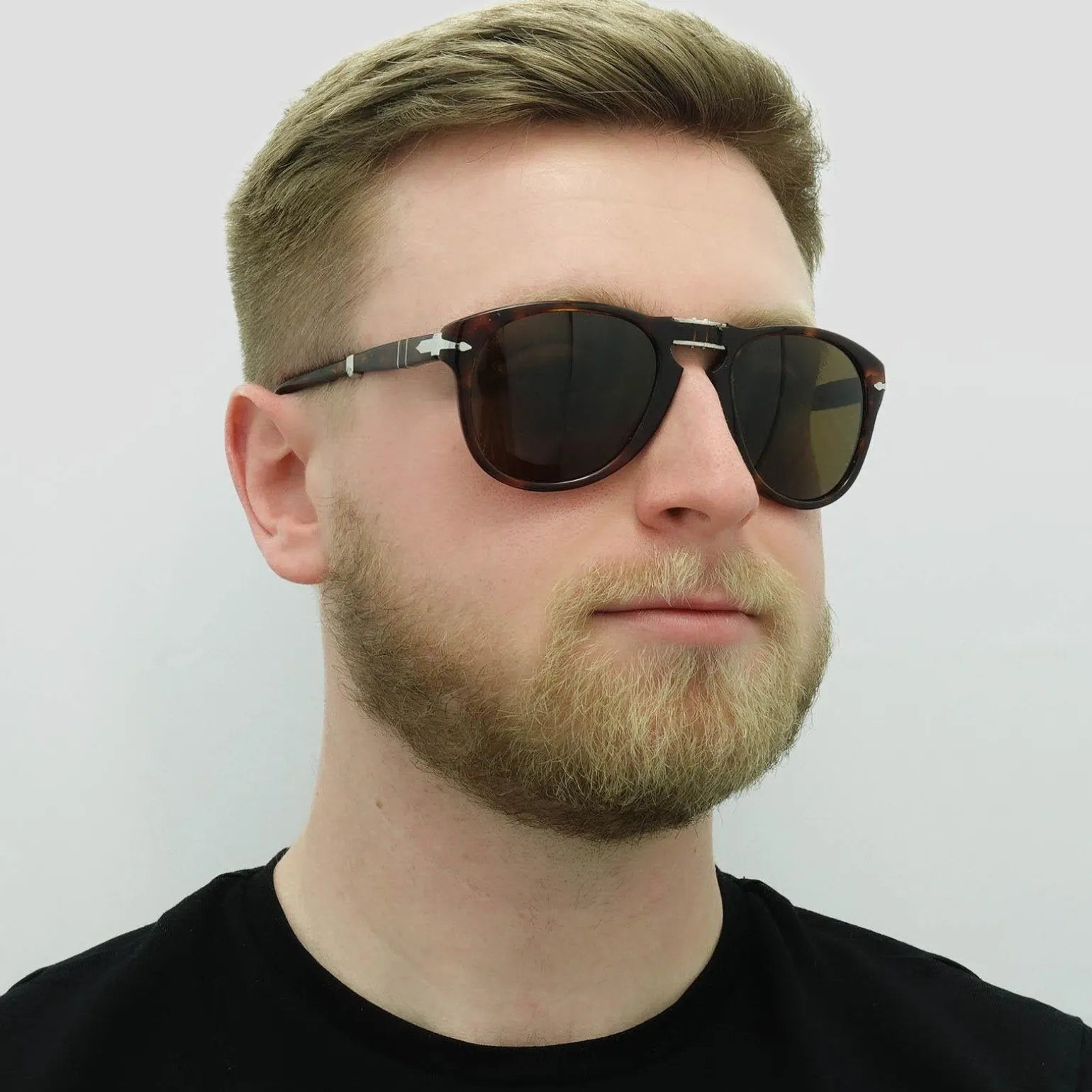 Persol Sunglasses PO0714 24/57 Havana Brown Polarized Folding 54mm
