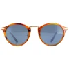 Persol Sunglasses PO3166S 960/56 Striped Brown Light Blue