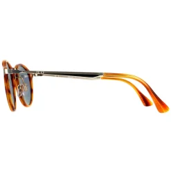 Persol Sunglasses PO3166S 960/56 Striped Brown Light Blue