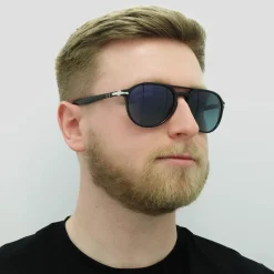 Persol Sunglasses PO3235S 95/S3 Black Blue Gradient Polarized