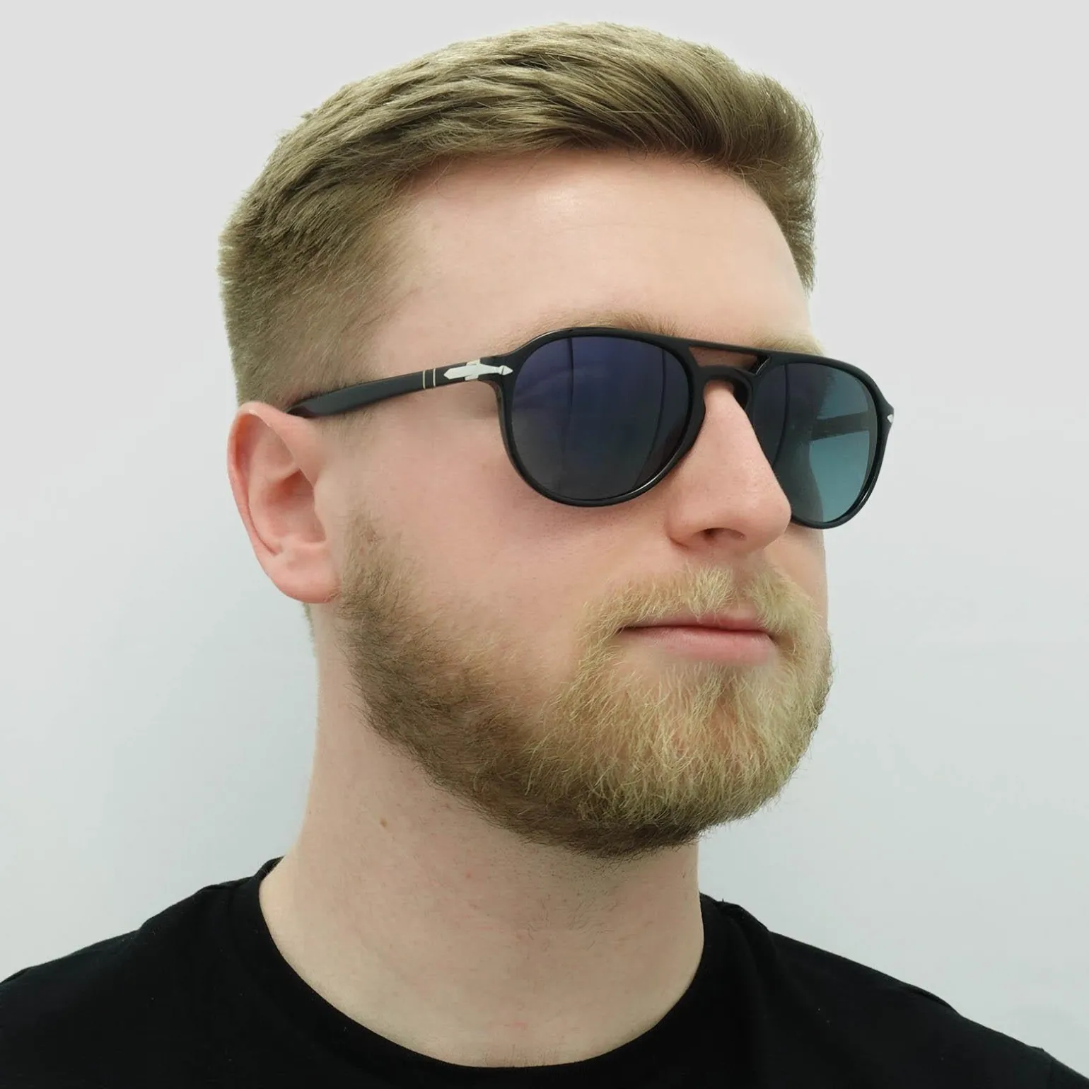 Persol Sunglasses PO3235S 95/S3 Black Blue Gradient Polarized