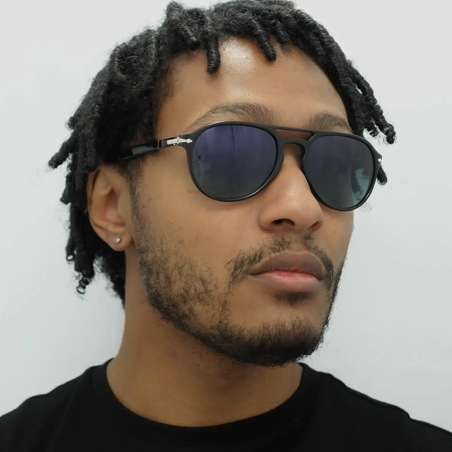 Persol Sunglasses PO3235S 95/S3 Black Blue Gradient Polarized