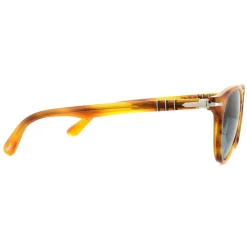 Persol Unisex Sunglasses 3108 960/S3 - Striped Brown Frame - Blue Pola