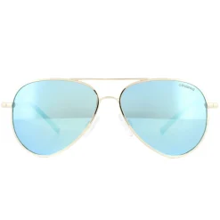 Polaroid Kids Sunglasses 8015/N J5G JY Gold Blue Miror Polarized