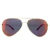 Polaroid Kids Sunglasses PLD 8015/N J5G AI Gold Grey Pink Mirror Polar
