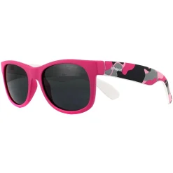 Polaroid Kids Sunglasses P0300 TCS Y2 Pink Camo Grey Polarized