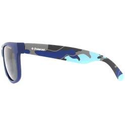 Polaroid Kids Sunglasses P0300 T6D Y2 Blue Camouflage Grey Polarized