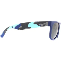 Polaroid Kids Sunglasses P0300 T6D Y2 Blue Camouflage Grey Polarized