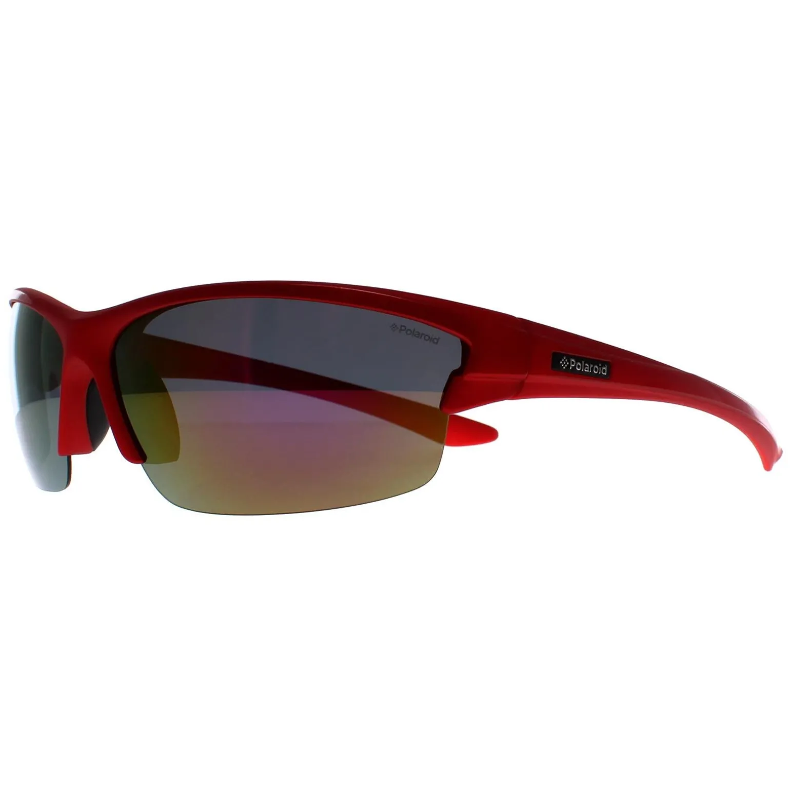 Polaroid Sport Sunglasses P7413 33W JB Shiny Red Grey Silver Mirror Po
