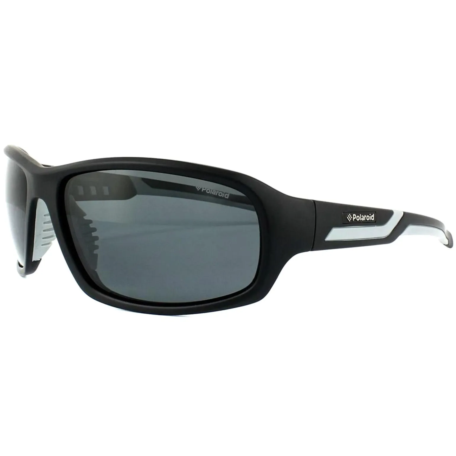 Polaroid Sport Sunglasses P7406 08A Y2 Black & Grey Grey Polarized