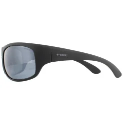 Polaroid Sport Sunglasses 07886 003 EX Matte Black Grey Silver Polariz
