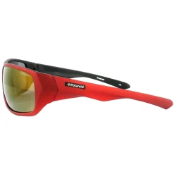 Polaroid Sport Sunglasses P7417 0A4/JB Red & Black Yellow Red Polarize
