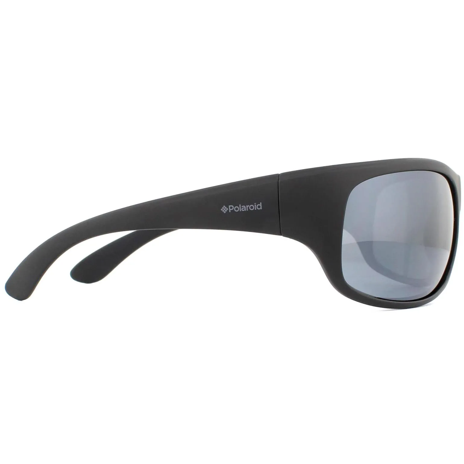 Polaroid Sport Sunglasses 07886 003 EX Matte Black Grey Silver Polariz