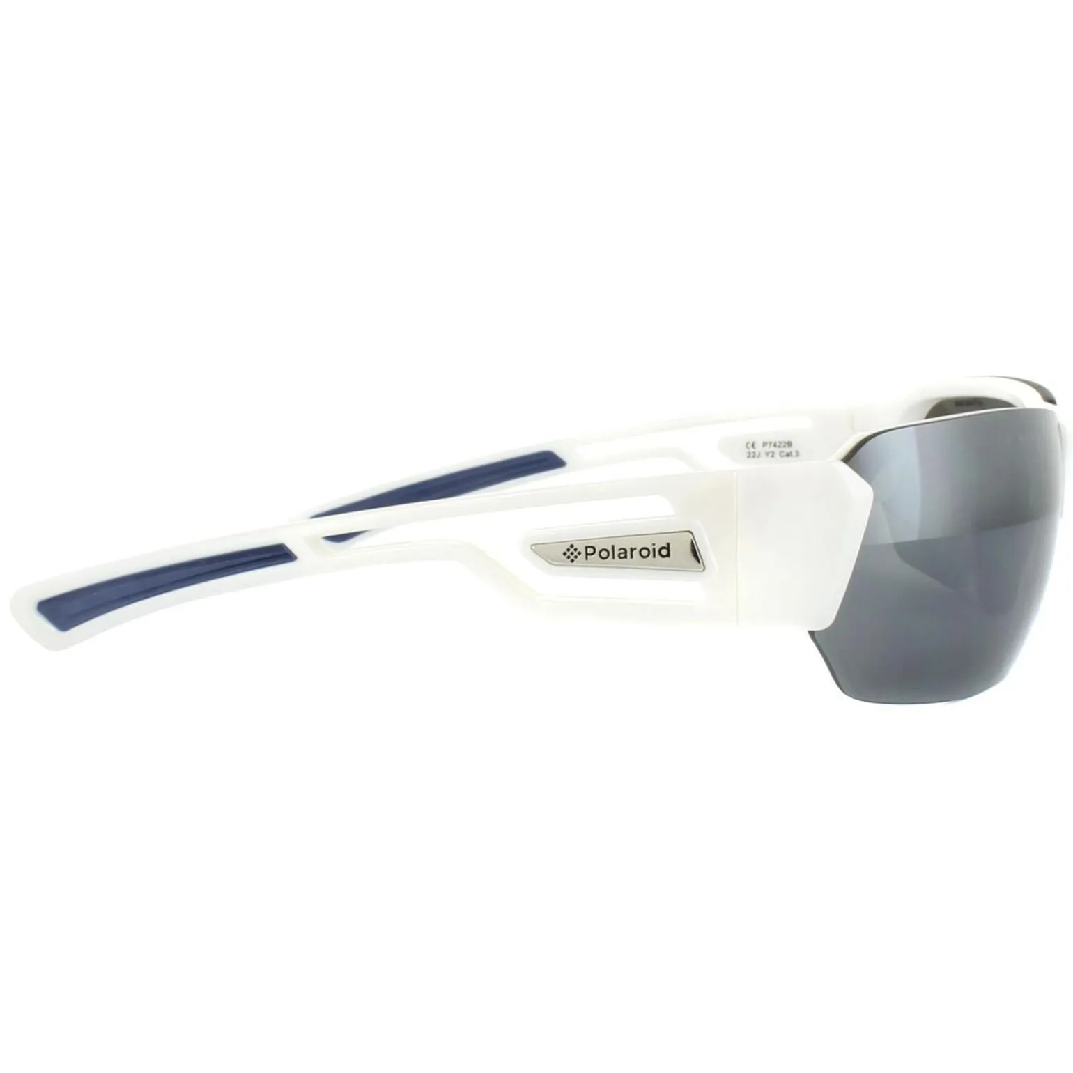 Polaroid Sport Sunglasses P7422 22J Y2 White & Blue Grey Polarized