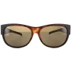 Polaroid Suncovers Fit Over Glasses Sunglasses 9004/S MQU IG Dark Hava