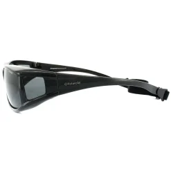 Polaroid Suncovers Fit Over Glasses Sunglasses P8901 KIH Y2 Black Grey