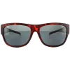 Polaroid Suncovers Fitover Sunglasses 9003/S MRJ Y2 Havana Grey Polari