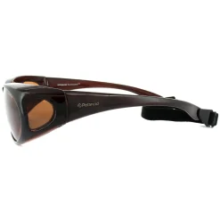 Polaroid Suncovers Fitover Sunglasses P8900 09Q HE Brown Copper Polari