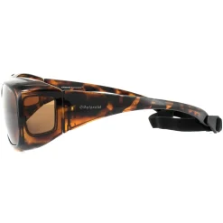 Polaroid Suncovers Fitover Sunglasses 08535 0BM HE Havana Copper Polar