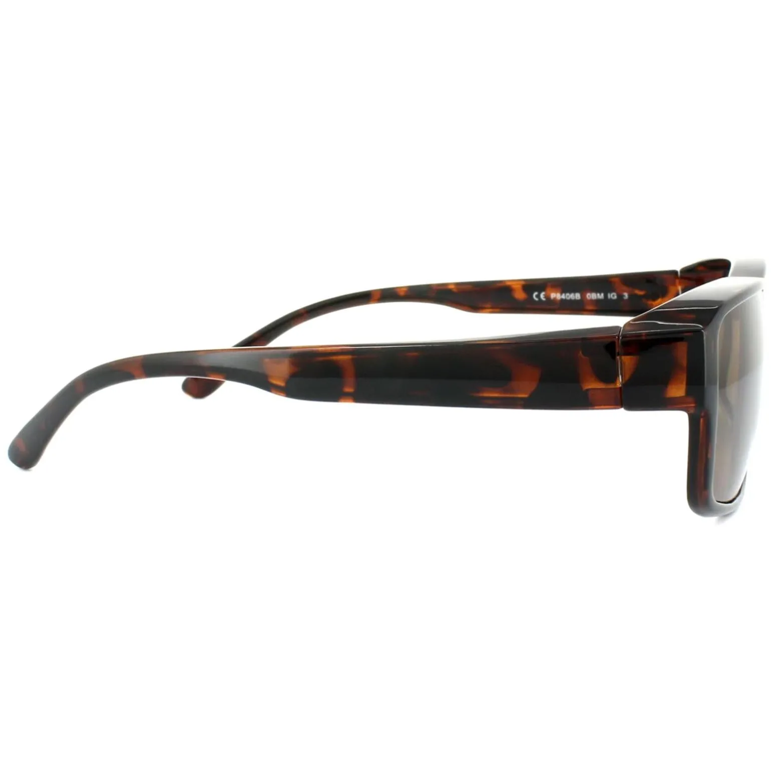 Polaroid Suncovers Fitover Sunglasses P8406 0BM IG Dark Havana Brown P