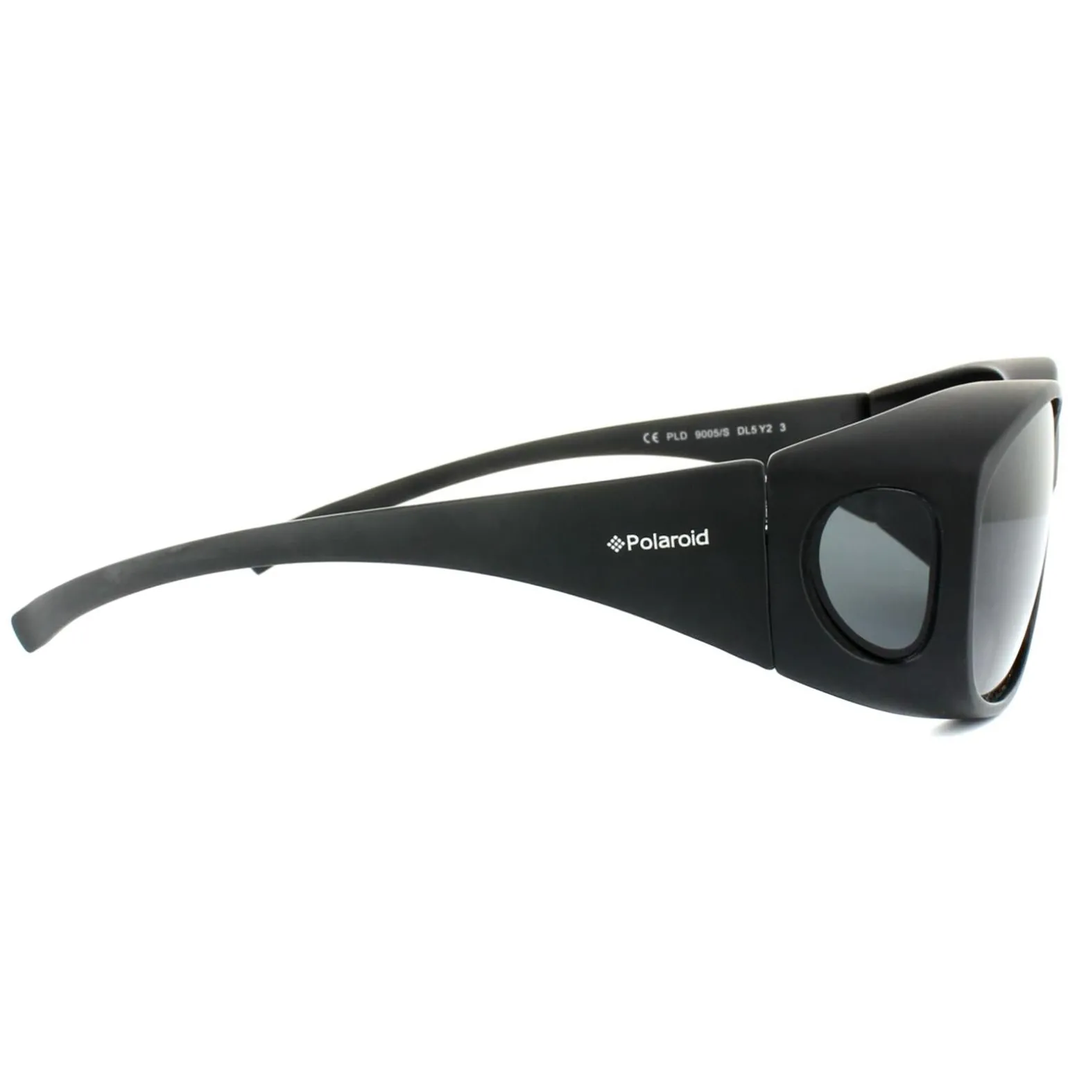 Polaroid Suncovers Fitover Sunglasses 9005/S DL5 Y2 Matte Black Grey P
