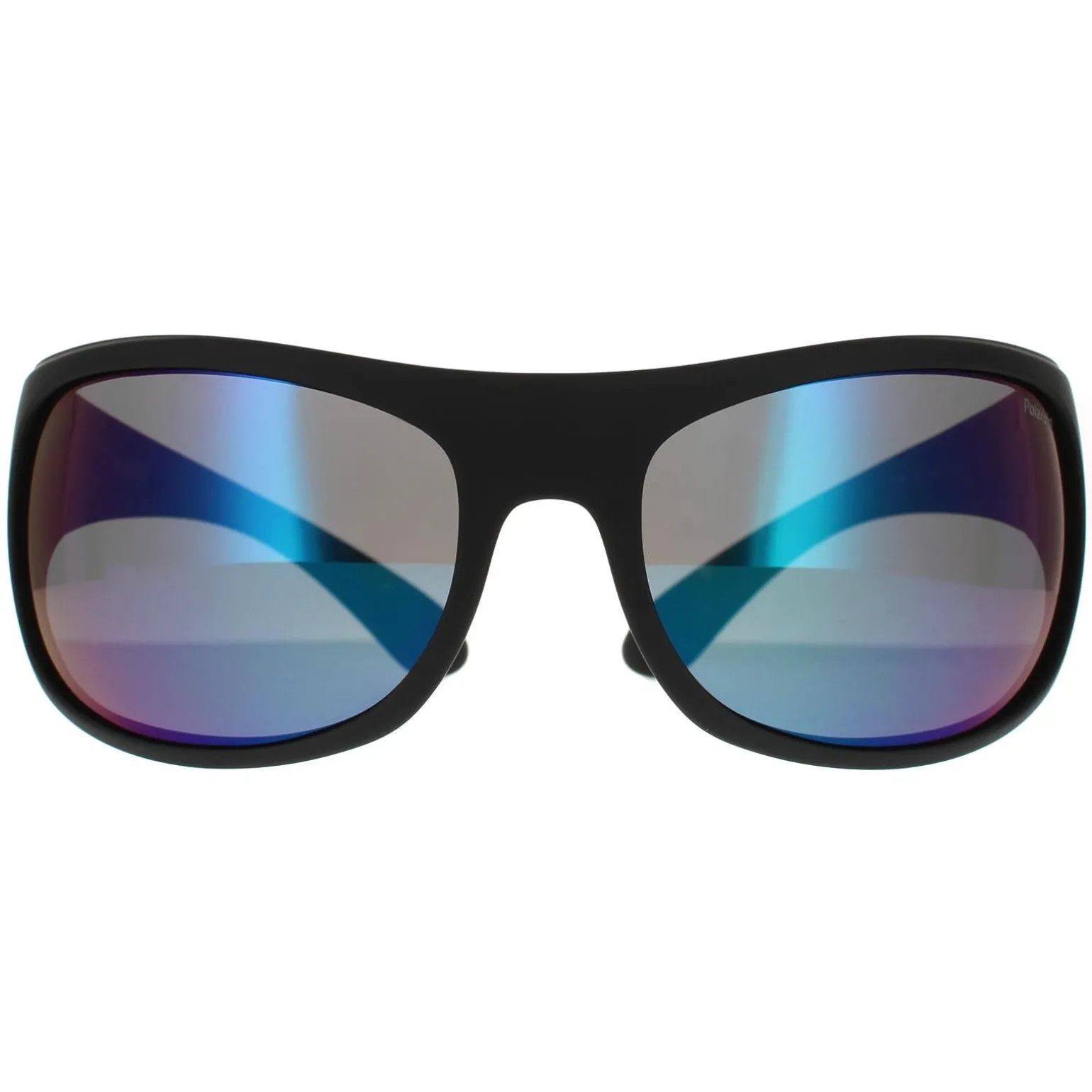 Polaroid Sunglasses 07886 3OL 5Z Matte Black Green Mirror Polarized